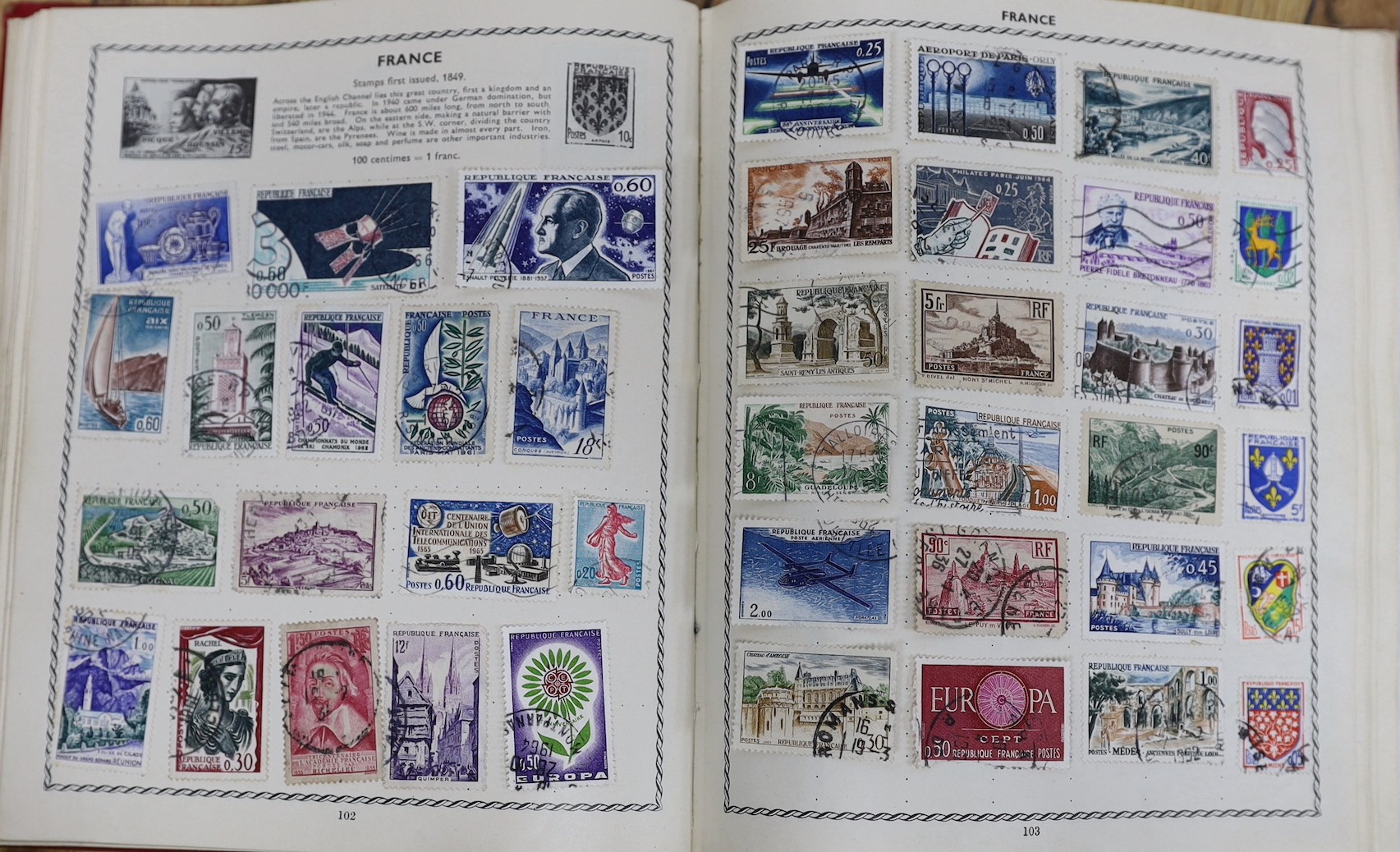 Various world albums, stock books, loose in jackets G.B., Switzerland in printed album (2 boxes)
